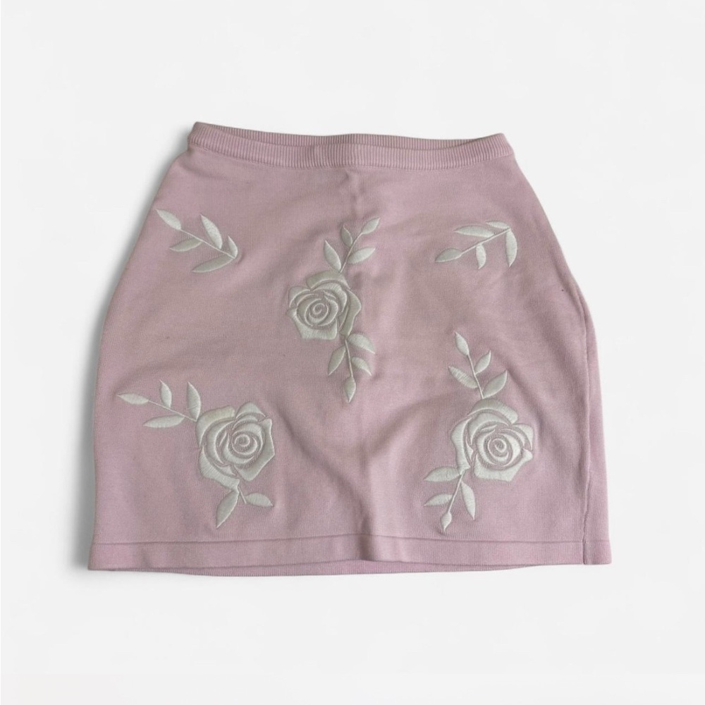 Meshki Pink Rose knit Tallulah Skirt